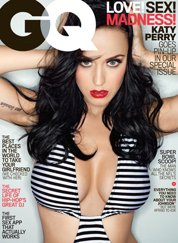 Katy Perry na capa da GQ americana de fevereiro (Foto: Reprodução/GQ.com)