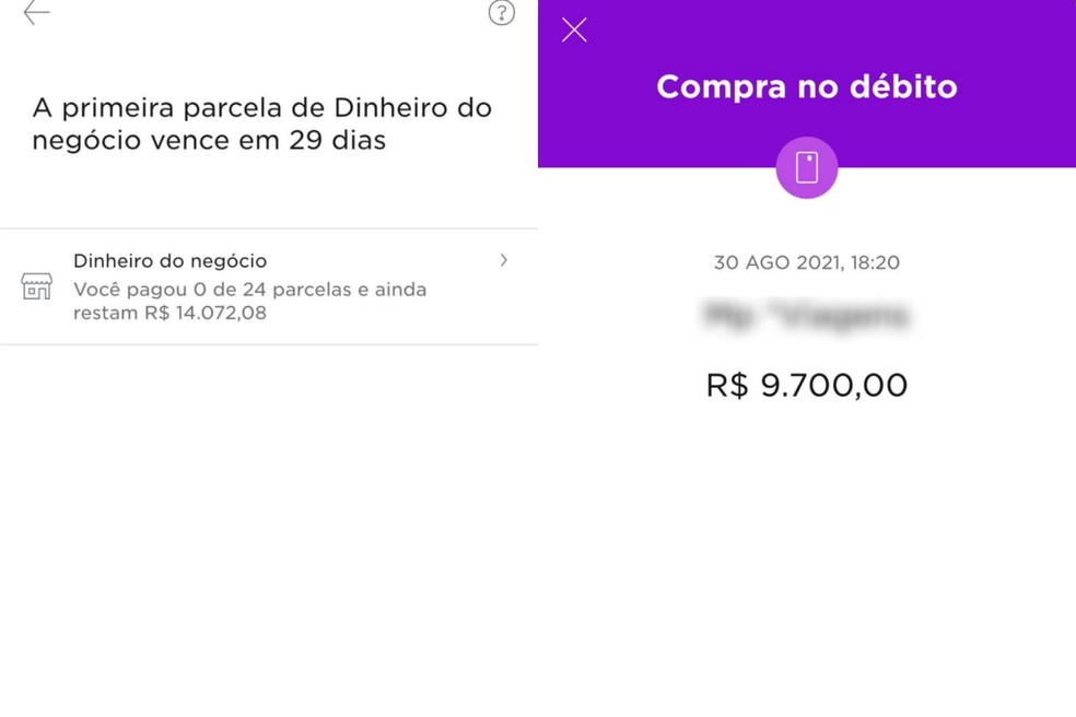 Golpista contratou empréstimo e fez compra de quase R$ 10 mil em aplicativo de universitária, em Fortaleza. — Foto: Arquivo pessoal