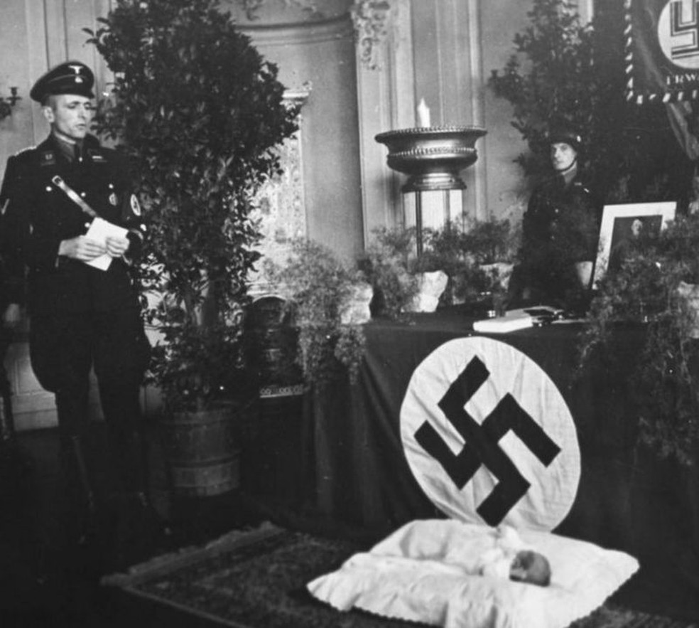 Maternidade nazista usada como base para o projeto Lebensborn — Foto: Getty Images/BBC