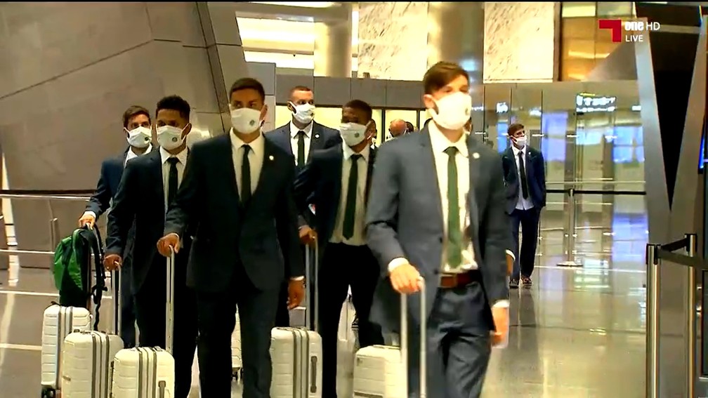 CHEGAMOS! Delegação do Palmeiras desembarca em Doha para a disputa do Mundial de Clubes