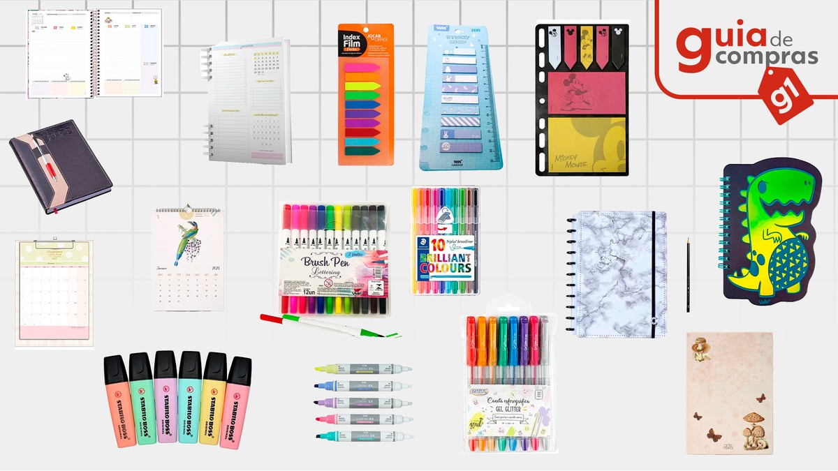 Papelaria divertida: 16 itens para organizar trabalho e estudos com cor ...