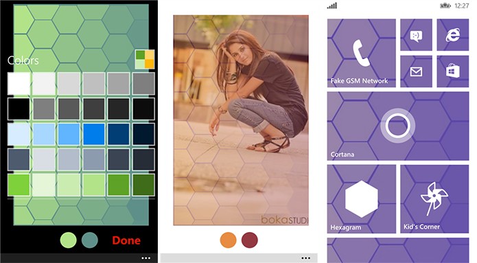 Hexagram ? um aplicativo do Windows Phone que cria pap?is de paredes (Foto: Divulga??o/Windows Phone Store)