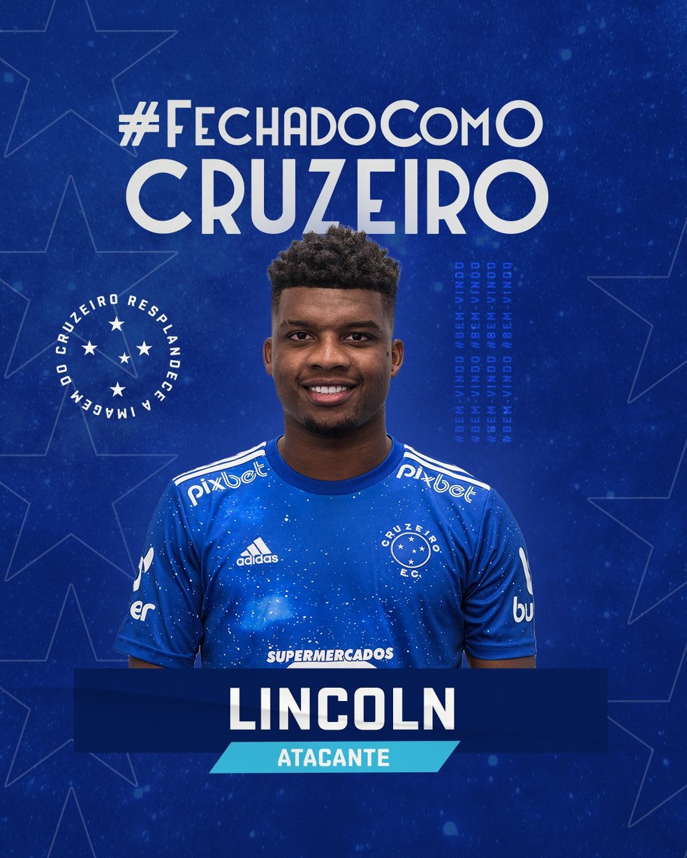 Cruzeiro anuncia o atacante Lincoln — Foto: Divulgação