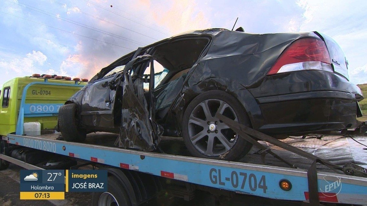 Campinas acidente na Dom Pedro tem quatro feridos; briga de trânsito seria motivo da capotagem