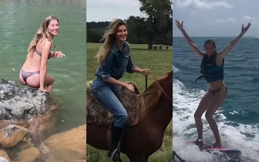 Gisele Bündchen mostra suas "paixões" e hobbies de família em vídeo