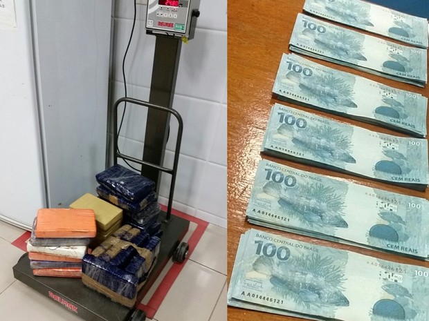 Polícia Federal apreende 25 quilos de cocaína e cédulas falsas no Ceará (Foto: Divulgação/Polícia Federal)
