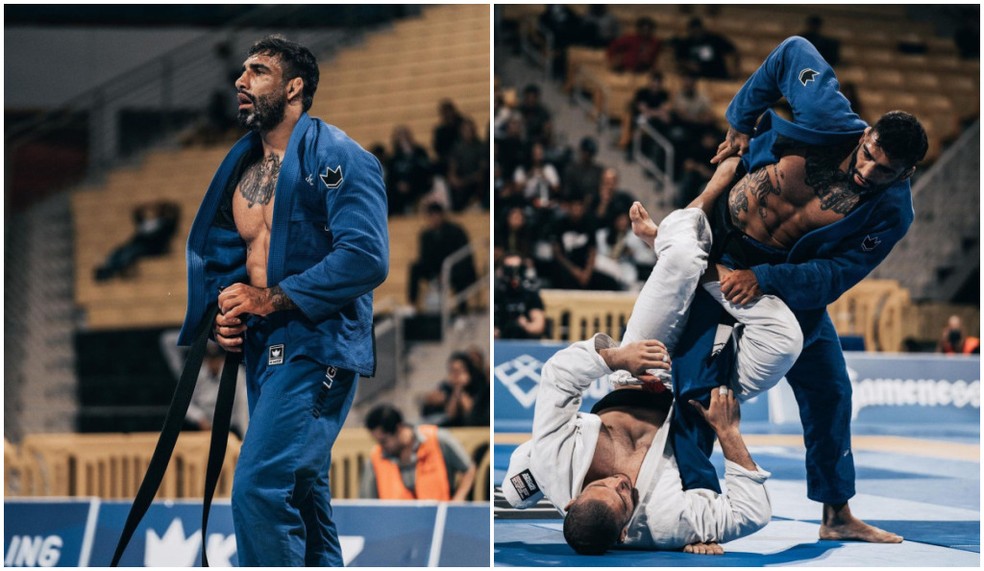Leandro Lo disputa campeonato mundial de jiu-jítsu.  — Foto: Reprodução/Instagram