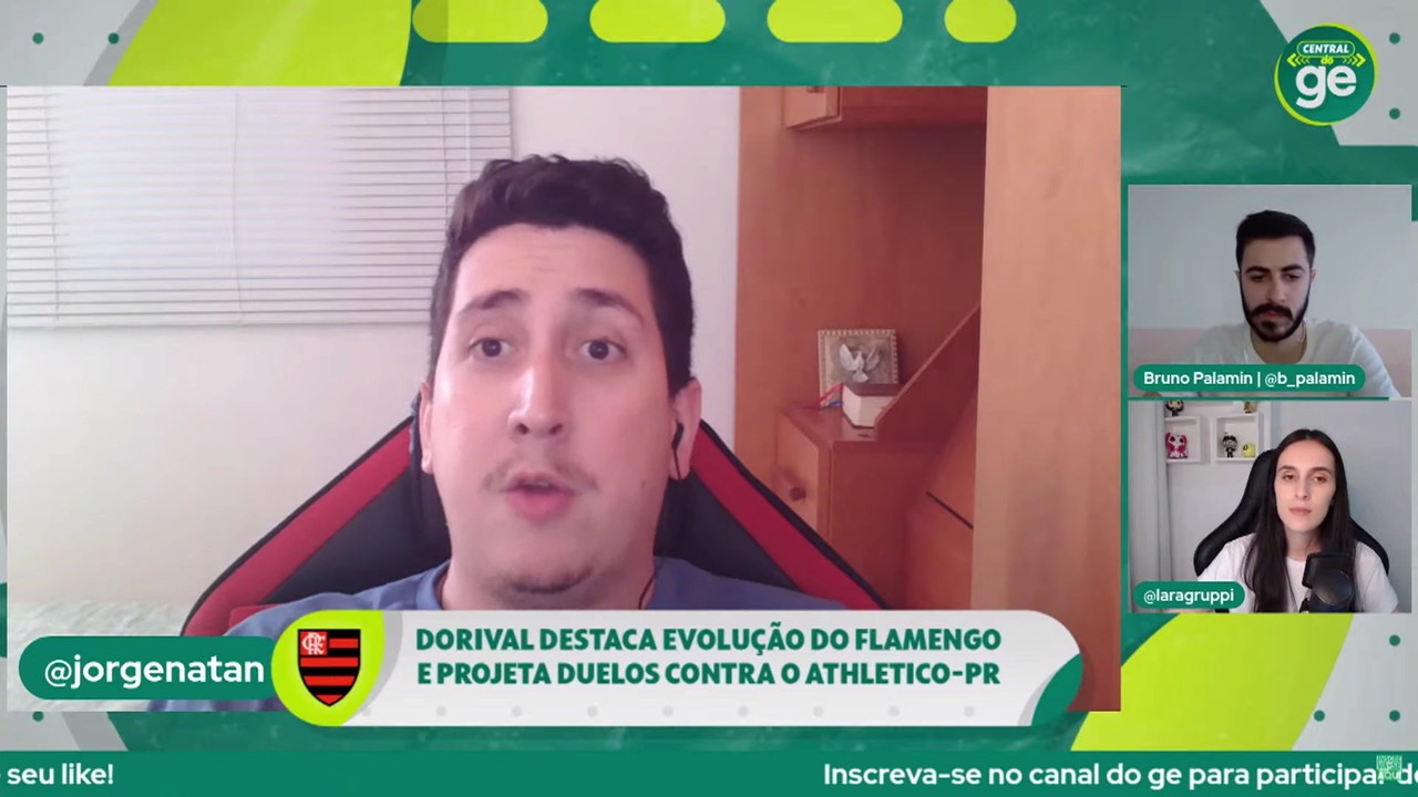 'Melhor Flamengo desde Jorge Jesus', diz Jorge Natan sobre fase rubro-negra sob comando de Dorival Junior