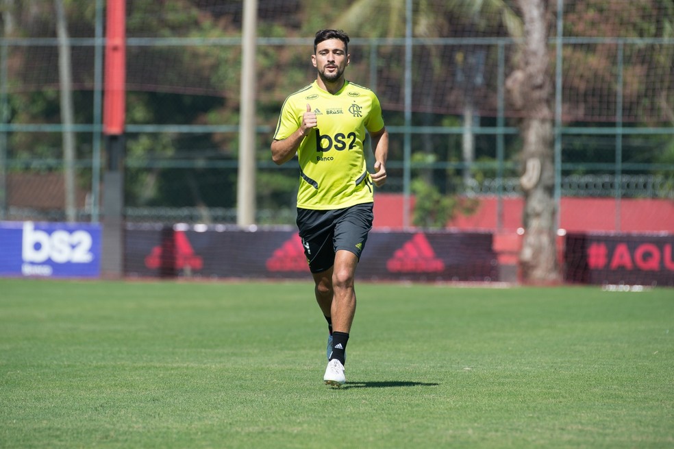 Arrascaeta e demais jogadores ter&atilde;o semana livre de treinos &mdash; Foto: Alexandre Vidal / Flamengo