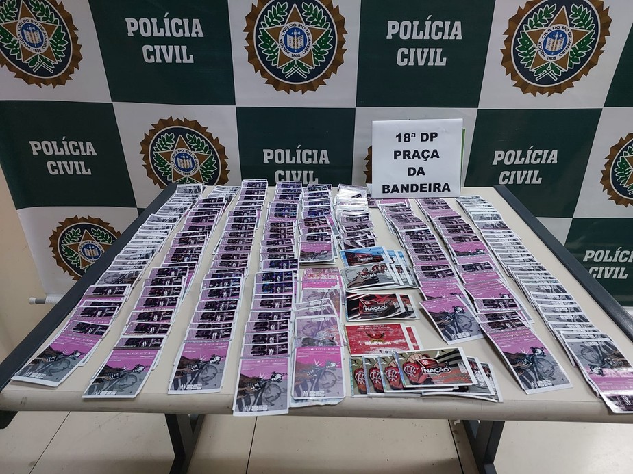 Apreensão de ingressos vendidos clandestinamente para partida no Maracanã para a Libertadores