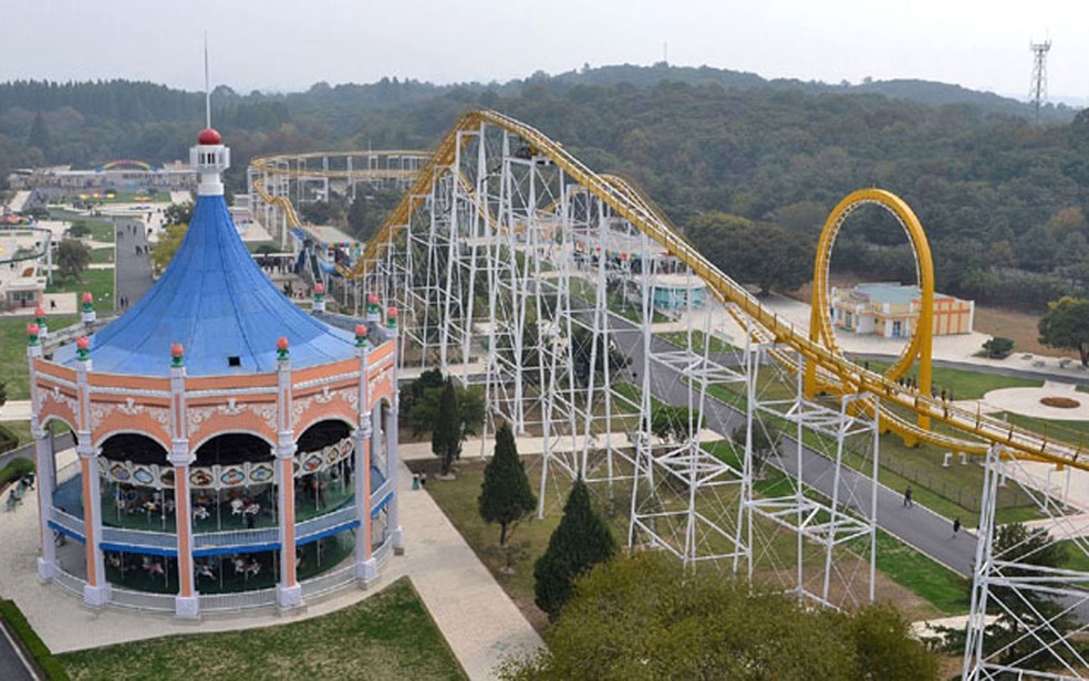 Parque de diversões Mangyongdae, na Coreia do Norte — Foto: Efgus - Own work, CC BY-SA 4.0