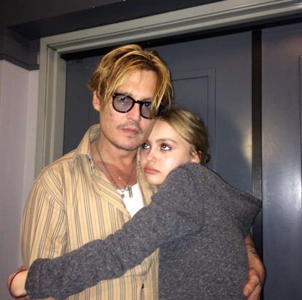 Lily-Rose Depp e Johnny Depp (Foto: Instagram)