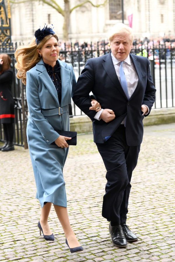 LONDON, ENGLAND - MARCH 09: Prime Minister of Great Britain Boris Johnson and Carrie Symonds attend the Commonwealth Day Service 2020 at Westminster Abbey on March 09, 2020 in London, England. (Photo by Karwai Tang/WireImage) (Foto: WireImage)