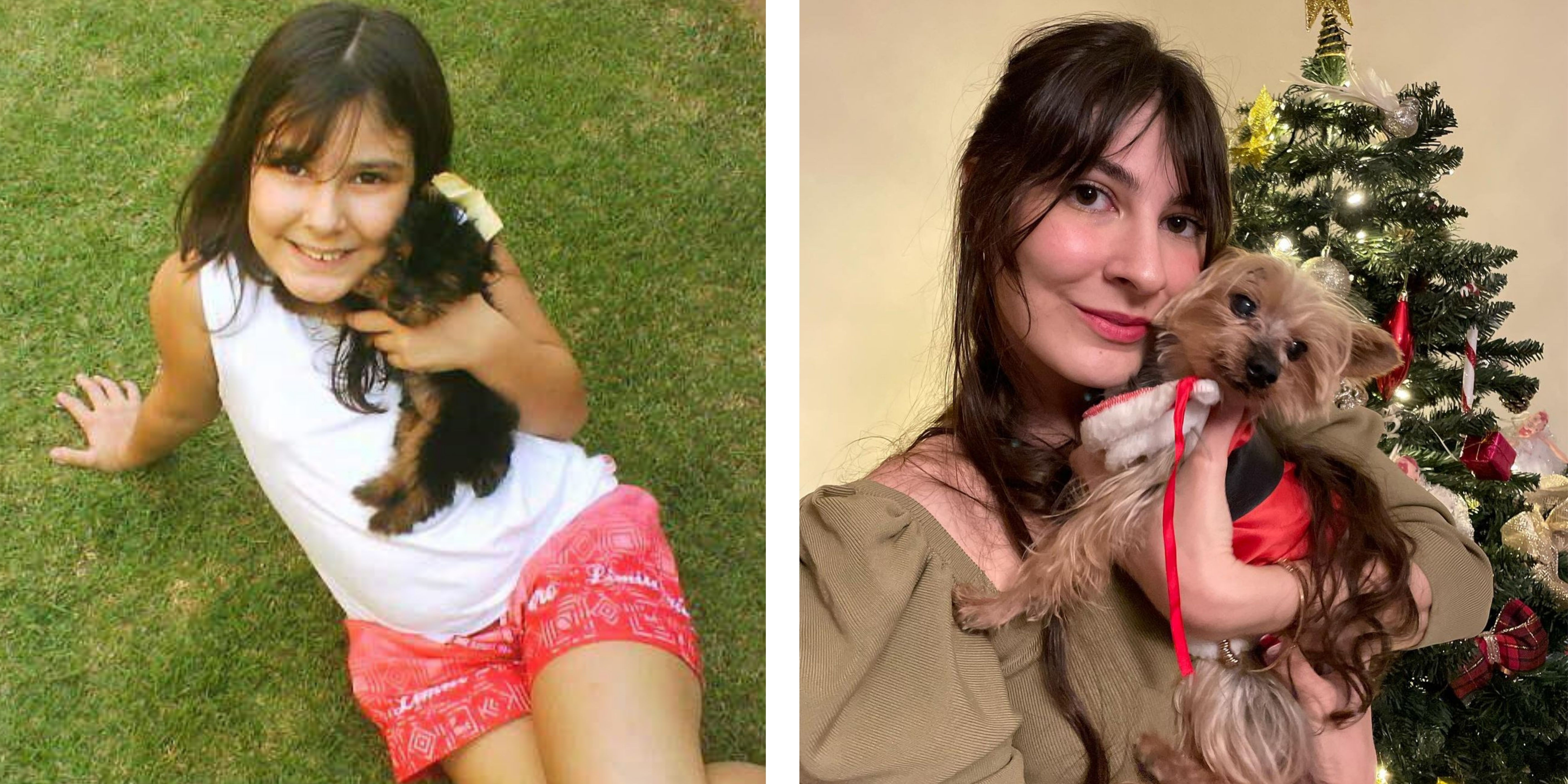 A tutora Giulia Fantinato, de 23 anos, tem a companhia do cachorro Marley há 12 anos (Foto: Arquivo pessoal/ Giulia Fantinato )