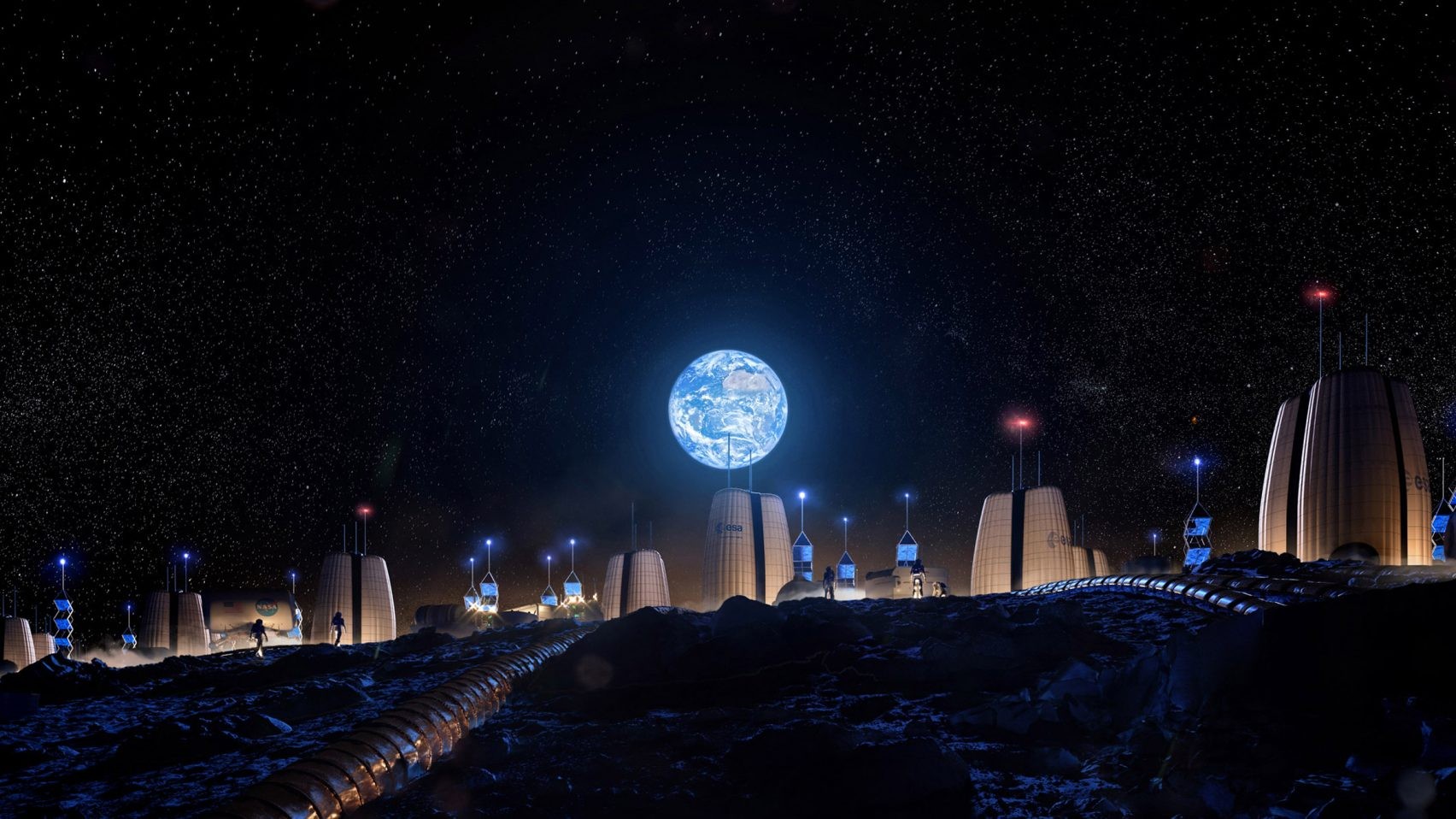 Quer morar na Lua? Projeto cria condições para que logo seja possível (Foto: Divulgação)