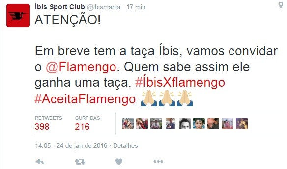 Ibis x Flamengo