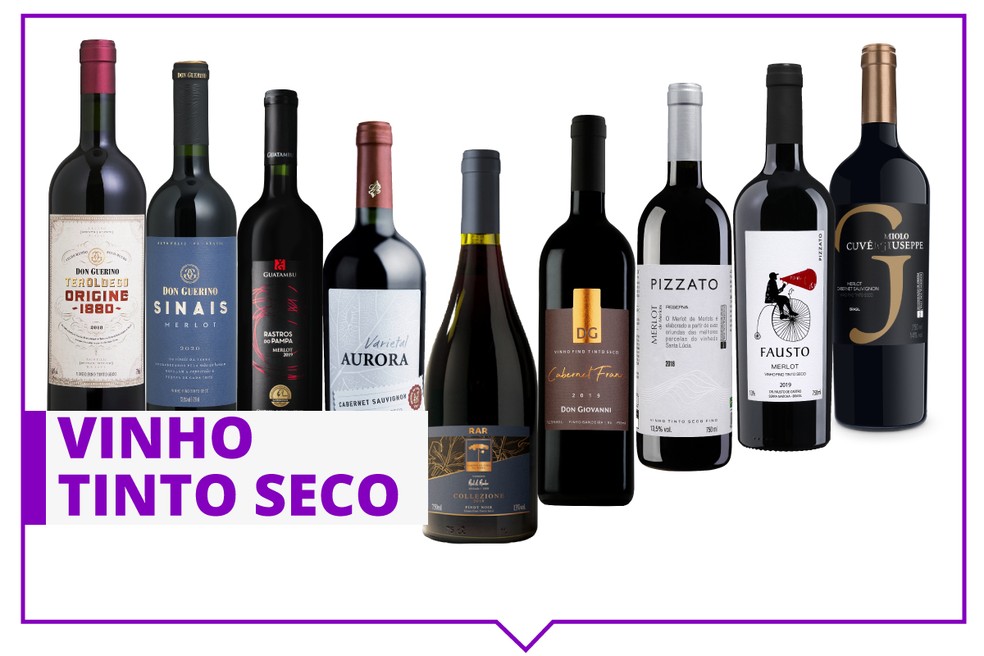 Especialistas indicam 9 tintos secos para quem quer começar a apreciar vinho. — Foto: Divulgação.