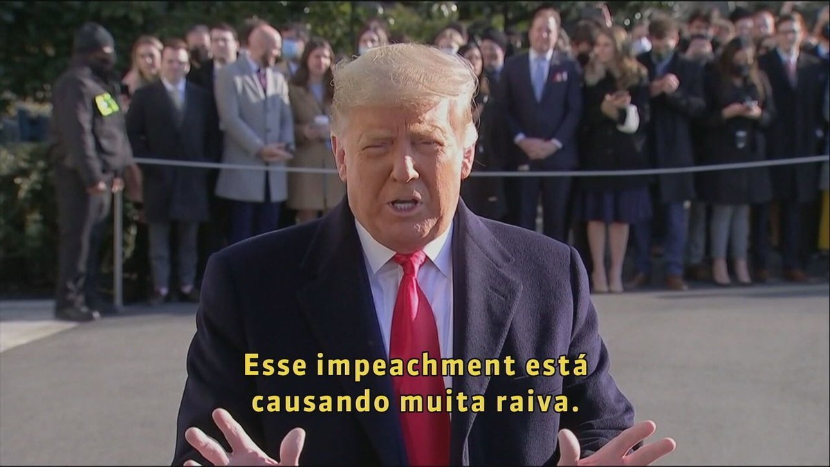 Trump diz que há 'muita raiva' sobre tentativa de impeachment
