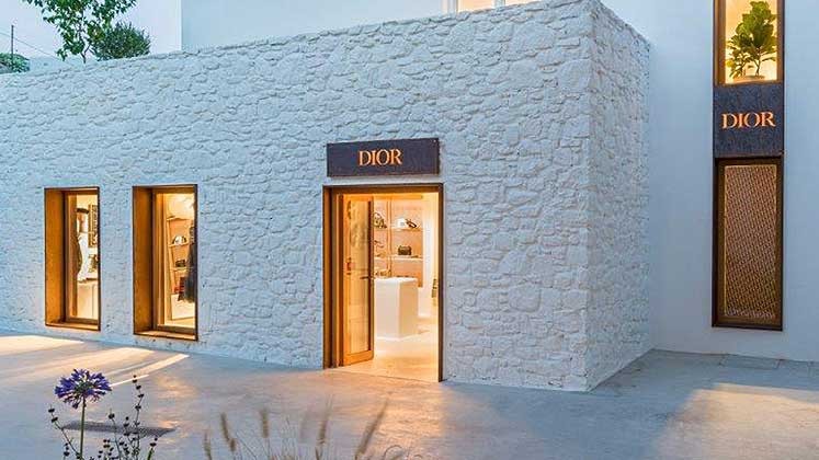 A loja pop-up da da Dior em Mykonos (Foto: Divulgação)