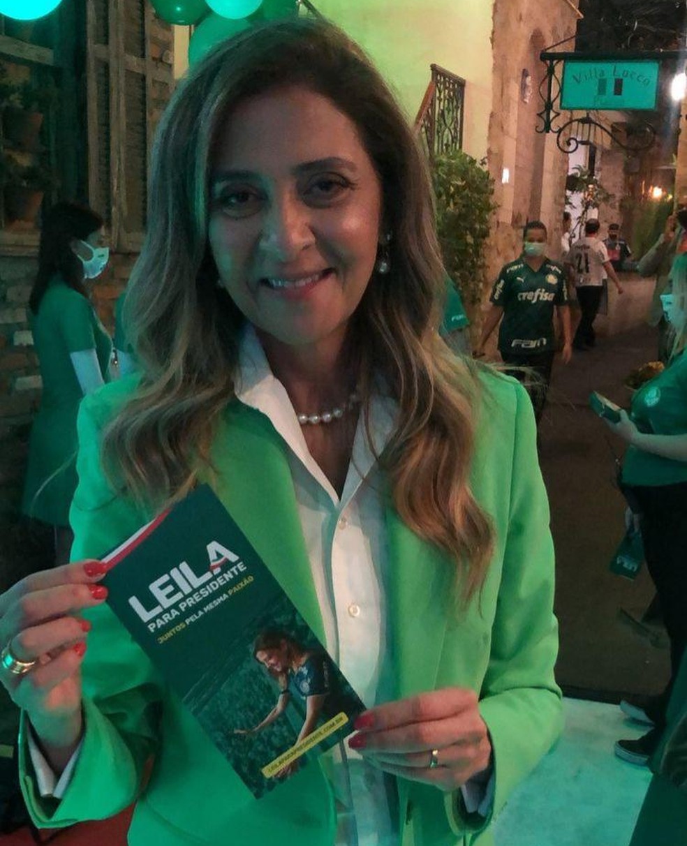 Leila Pereira, candidata à presidência do Palmeiras — Foto: Reprodução / Instagram