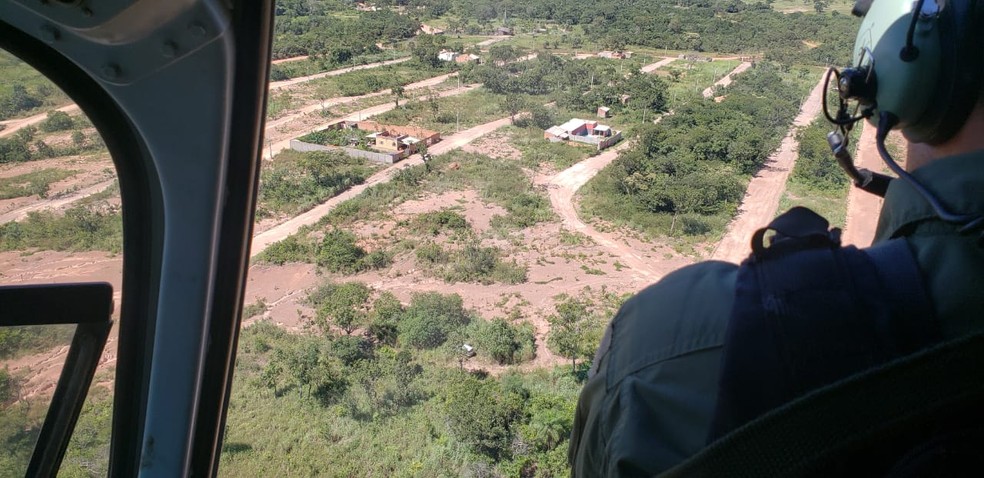 Ciopaer localizou o veÃ­culo roubado do sargento em CuiabÃ¡ â Foto: Ciopaer-MT