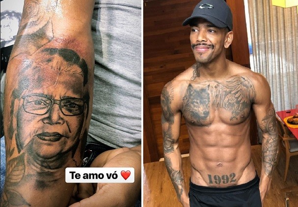 1992 tatuagem nego do borel Nego Do Borel Homenageia Avo Com Tatuagem Te Amo Revista Glamour Celebridades