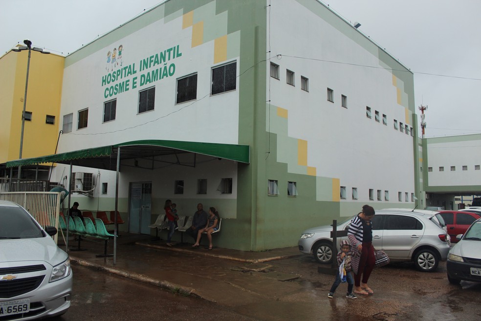 Fachada do Hospital Infantil Cosme e Damião, em Porto Velho. — Foto: Pedro Bentes/G1