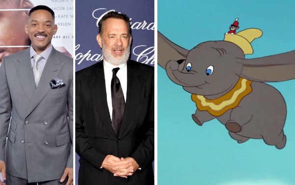 Will Smith, Tom Hanks e Dumbo (Foto: Getty Images/Reprodução)