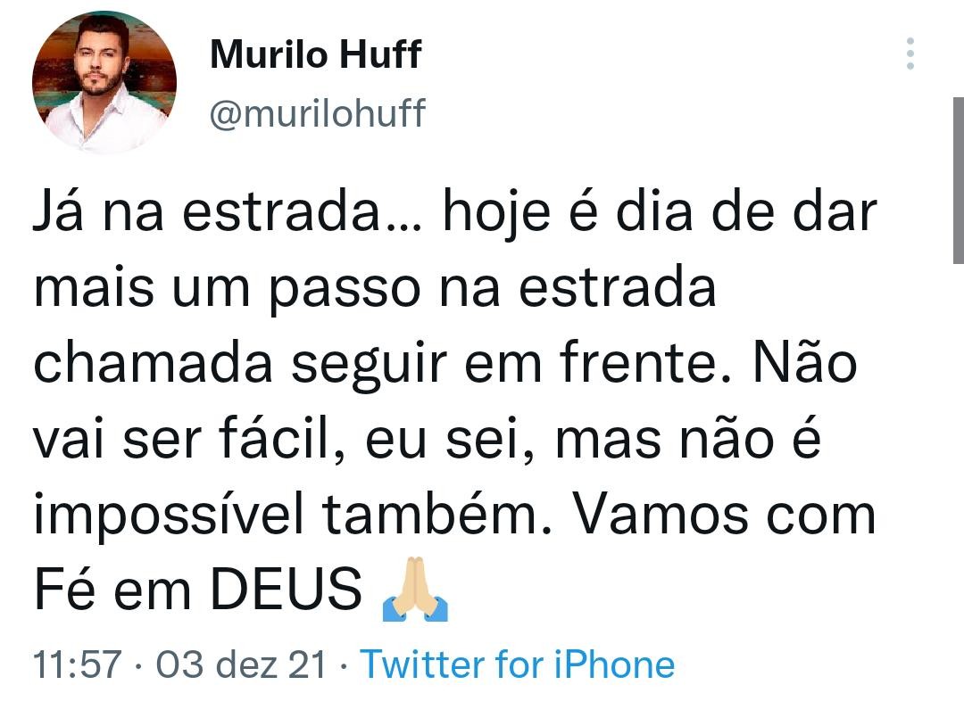 Murilo Huff desabafa sobre a vida na estrada após morte de Marília Mendonça (Foto: Reprodução/Instagram)