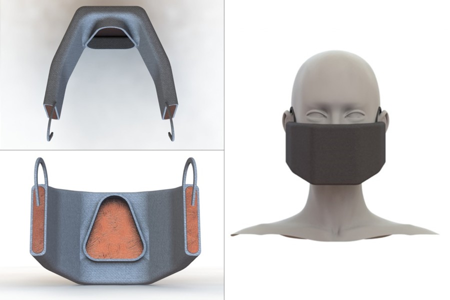 Pesquisadores do MIT desenvolvem protótipo de máscara aquecida contra o Covid-19 (Foto: MIT News)