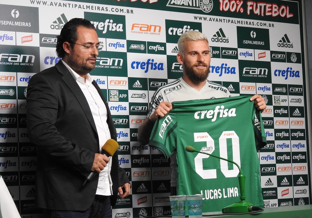 Lucas Lima ganha camisa 20 do Palmeiras e não descarta provocações ao Santos