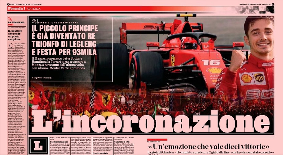 Jornais italianos exaltam 