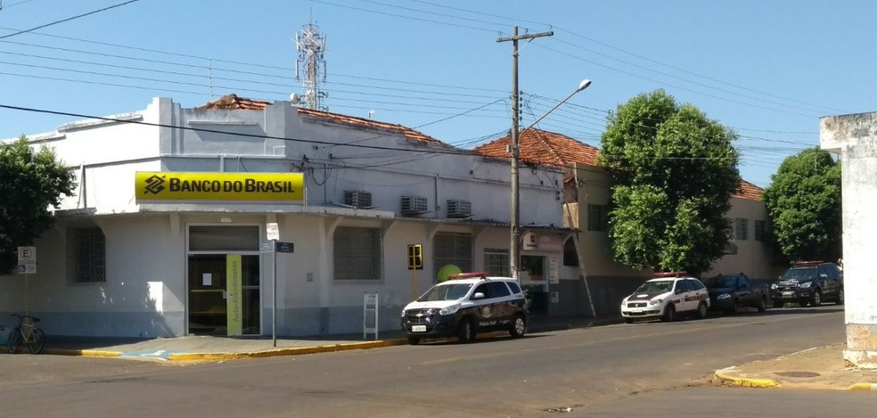 Agência do Banco do Brasil foi furtada em Nova Guataporanga (Foto: Cedida)