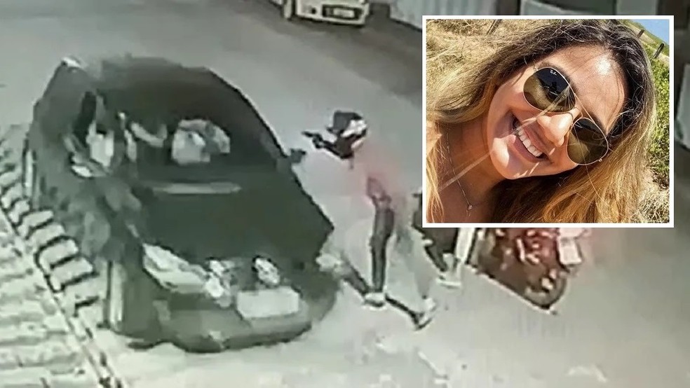 Hillary Torres Nunes, de 27 anos, foi baleada durante um assalto no Bairro Aerolândia, em Fortaleza — Foto: Reprodução