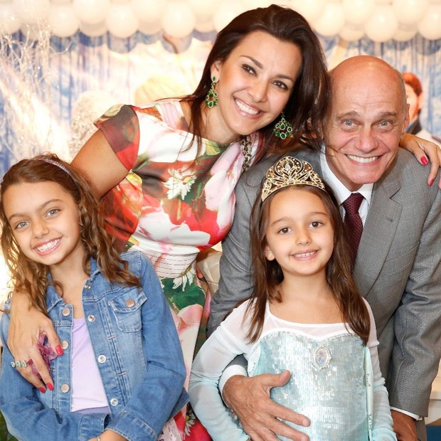 Ricardo Boechat com a família (Foto: Reprodução/Instagram)