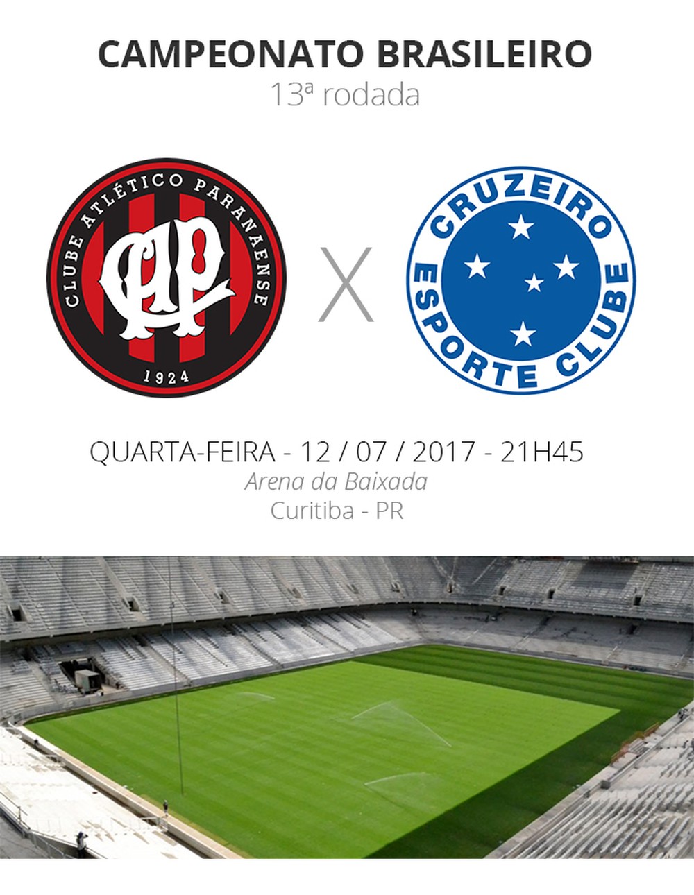 Rodada #13: tudo o que você precisa saber sobre Atlético-PR x Cruzeiro