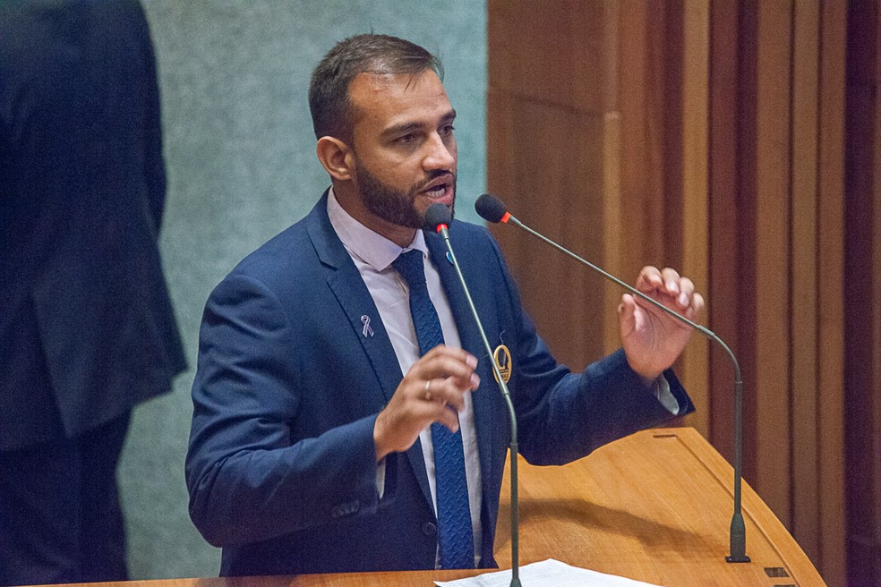 Deputado Fábio Felix em pronunciamento na Câmara Legislativa do Distrito Federal  — Foto: CLDF/Carlos Gandra