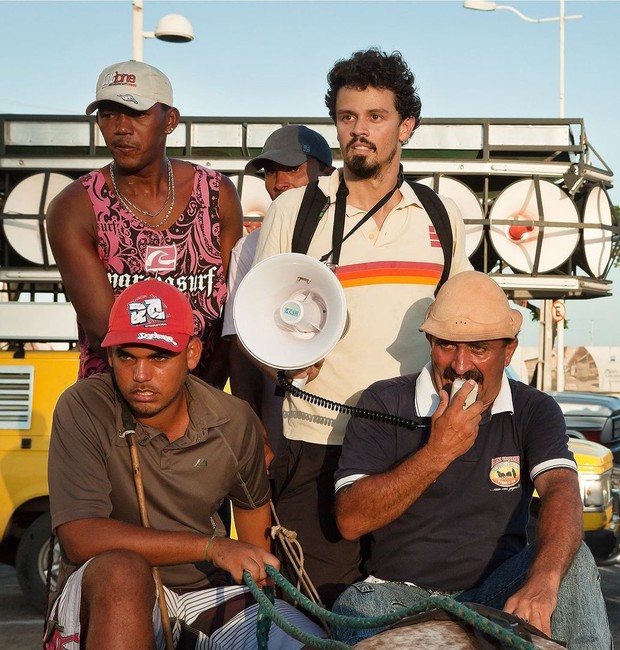 Bastidores do seu trabalho realizado na primeira corrida de carraças de Recife em 2012 (Foto: Josivan Rodrigues e Ricardo Moura)