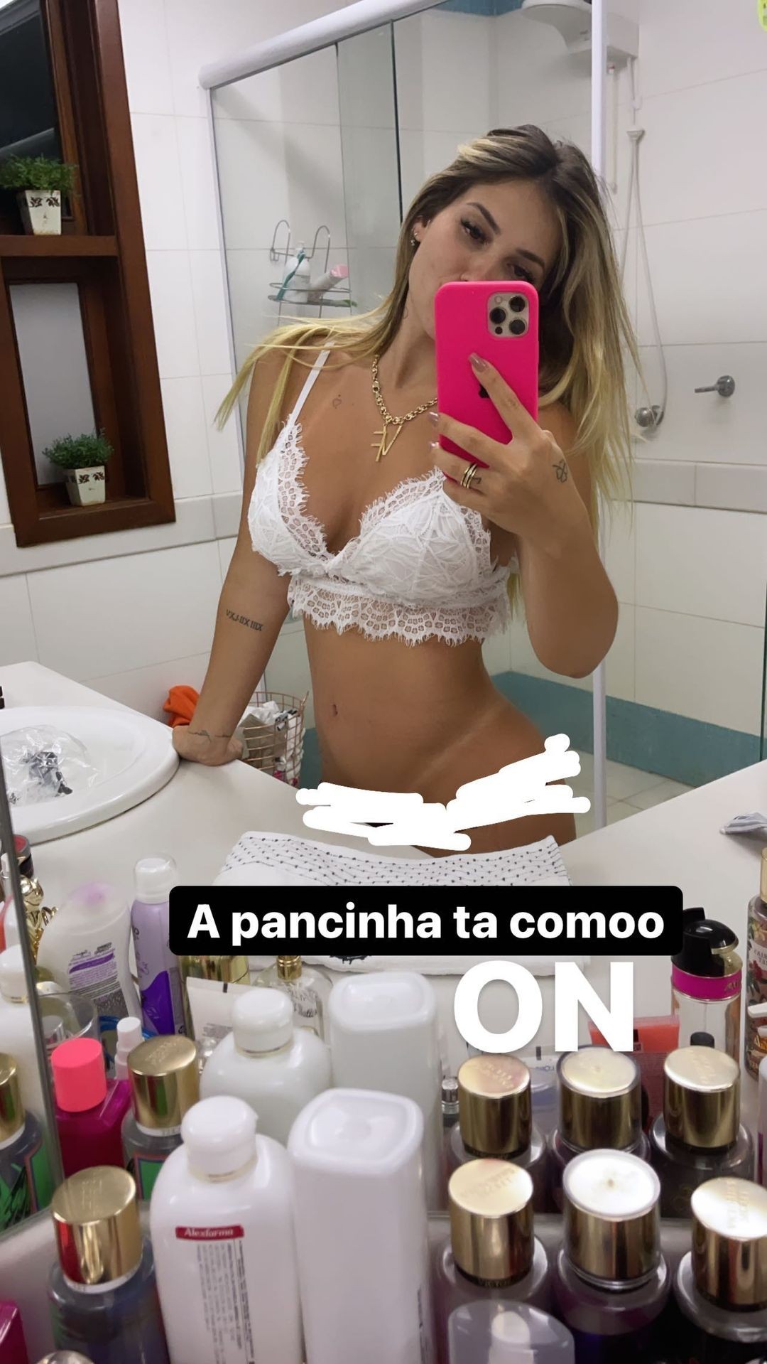 Virgínia Fonseca mostra o desenvolvimento de sua barriga de tres meses de gestação (Foto: Reprodução/Instagram)