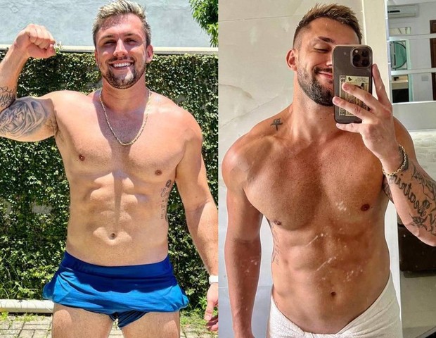 Arthur Picoli mostra diferença no corpo em 6 meses (Foto: Reprodução/Instagram)