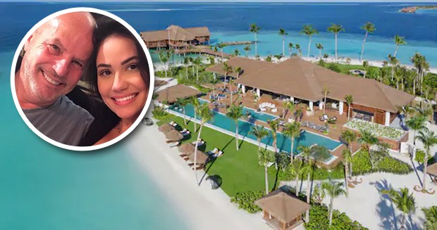 Resort em que Jayme Monjardim e a namorada, Anne Marques, estão hospedados (Foto: Waldorf Astoria Maldives Ithaafushi/Reprodução)