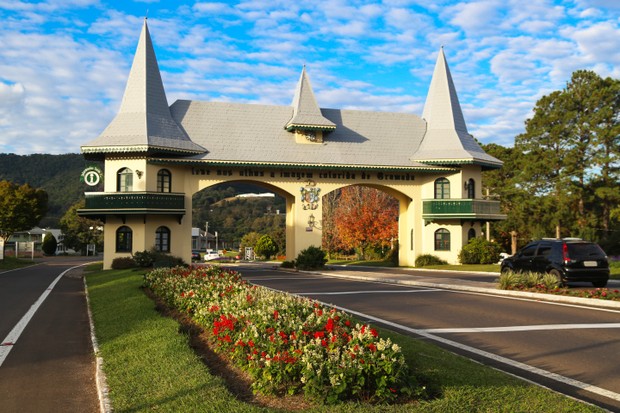 The gateway of Gramado,  shows the Norman style architecture. It is a homage to the German colonization. (Foto: Getty Images)
