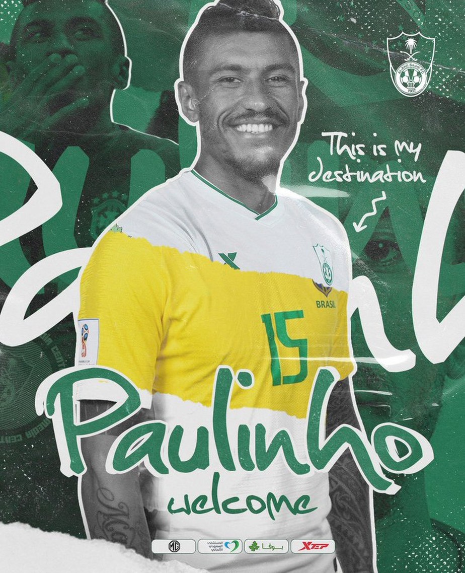 Ex-Corinthians e Barcelona, volante Paulinho acerta com clube da Arábia Saudita