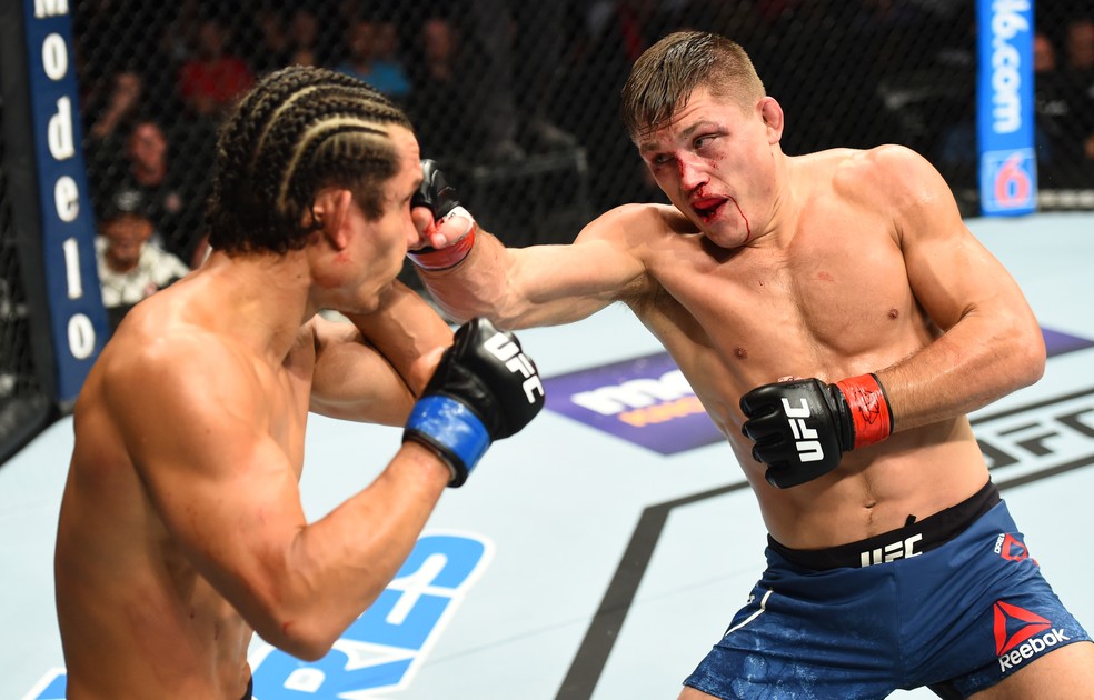 Drew Dober dominou completamente a luta contra Jon Tuck no UFC Lincoln (Foto: Getty Images)