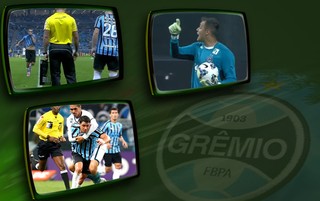 Pacotão do Grêmio tem corneta de Renan em Giuliano e abraço de urso