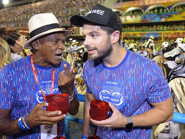 Antônio Pitanga com Duda Nagle (Foto: Fabio Cordeiro/ Ed. Globo)