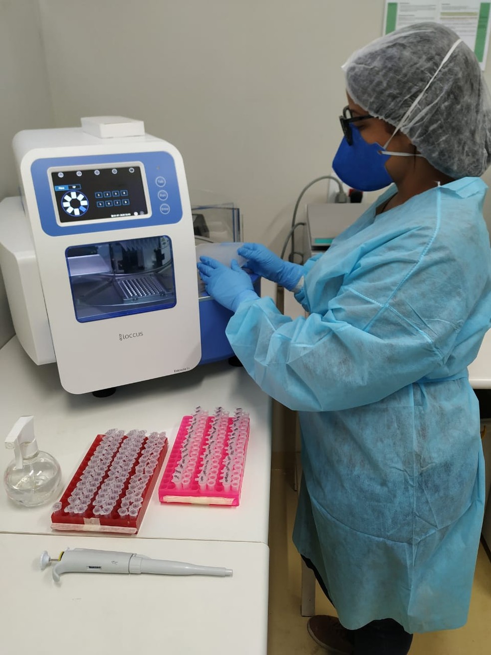Famerp recebeu 'rob&ocirc;' para agilizar testes de Covid-19 em Rio Preto &mdash; Foto: Arquivo Pessoal 