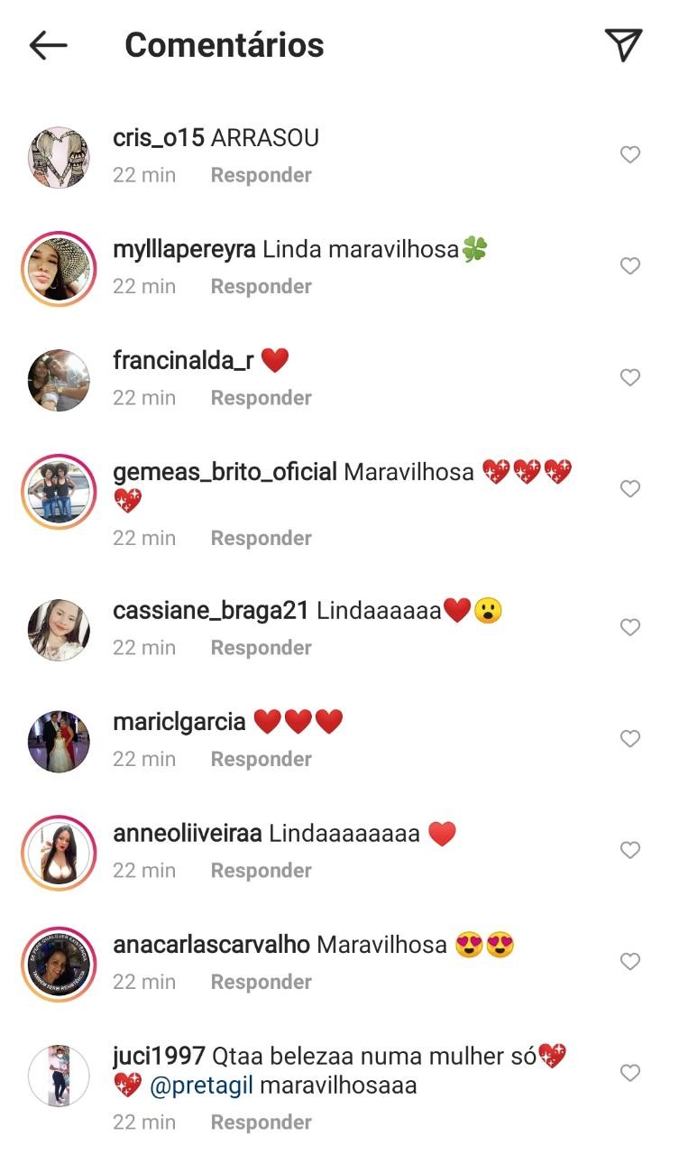 Preta Gil ganha chuva de elogios no Instagram (Foto: Reprodução: Instagram)