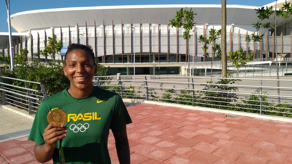Rafaela Silva Arena Carioca 2 Rio 2016 1 ano JUDô MEDALHA — Foto: Leonardo Filipo