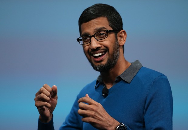 Sundar Pichaim chefe-executivo do Google (Foto: Justin Sullivan/Getty Images)